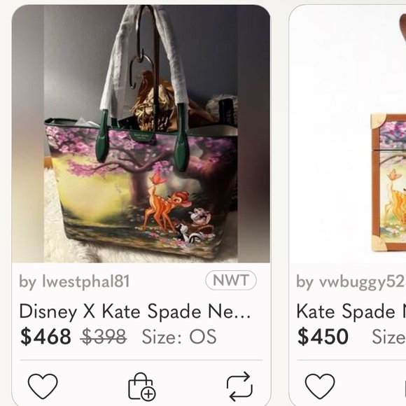 Bambi kate spade x Disney Bucket Bag and wristlet NWT (Giveaway) - Picture 10 of 10